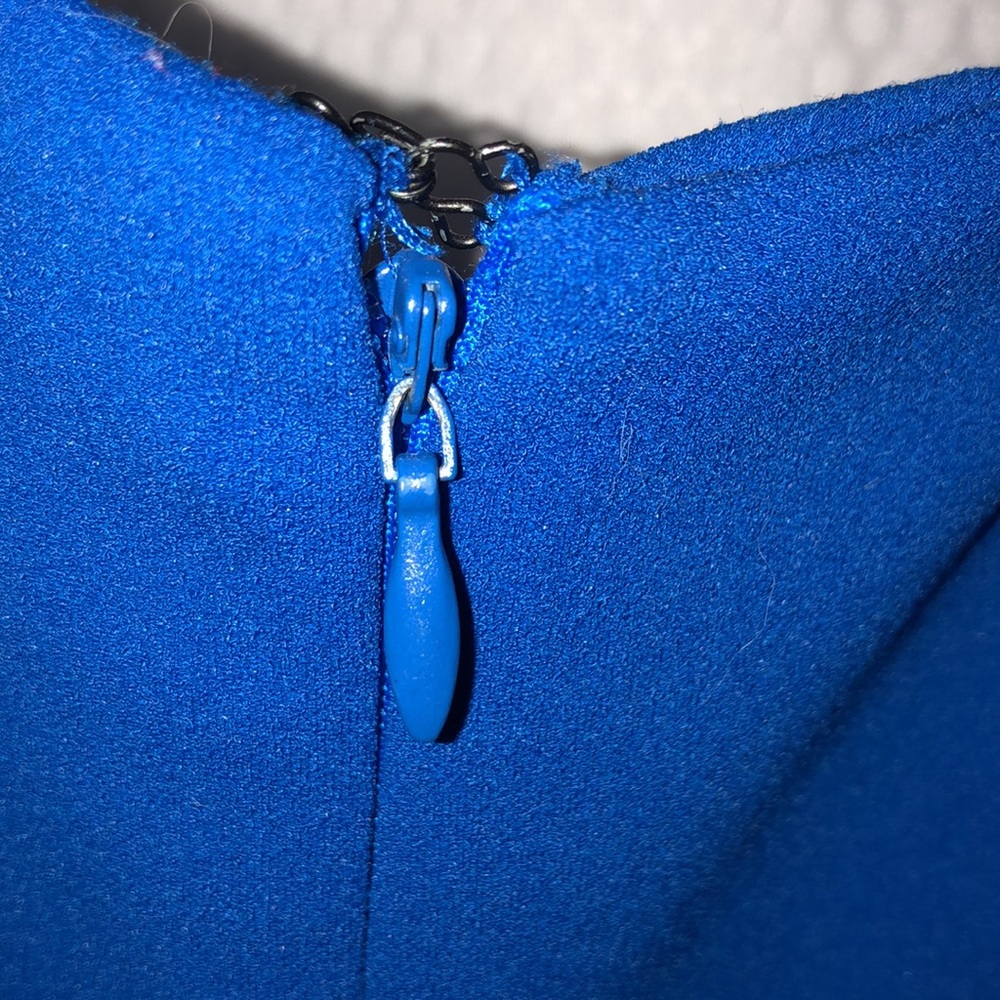 Calvin Klein sleeveless Electric Blue size 14W knee length cocktail dress - Picture 7 of 8